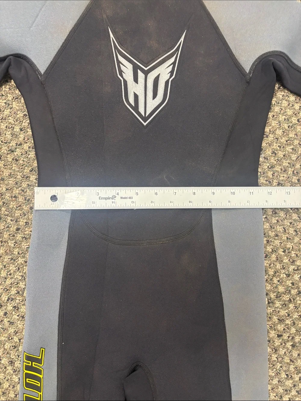 TYR Kids Short Sleeve Rashguard Wetsuit - Black & Gray with Yellow Accents